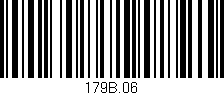 Código de barras (EAN, GTIN, SKU, ISBN): '179B.06'