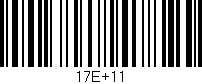 Código de barras (EAN, GTIN, SKU, ISBN): '17E+11'