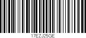 Código de barras (EAN, GTIN, SKU, ISBN): '17EZJ25GE'