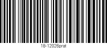 Código de barras (EAN, GTIN, SKU, ISBN): '18-12026prat'