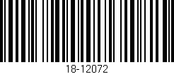 Código de barras (EAN, GTIN, SKU, ISBN): '18-12072'