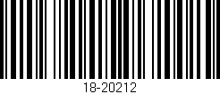 Código de barras (EAN, GTIN, SKU, ISBN): '18-20212'