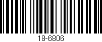 Código de barras (EAN, GTIN, SKU, ISBN): '18-6806'