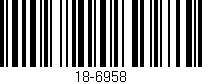 Código de barras (EAN, GTIN, SKU, ISBN): '18-6958'