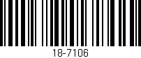 Código de barras (EAN, GTIN, SKU, ISBN): '18-7106'
