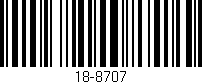 Código de barras (EAN, GTIN, SKU, ISBN): '18-8707'