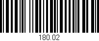 Código de barras (EAN, GTIN, SKU, ISBN): '180.02'