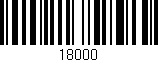 Código de barras (EAN, GTIN, SKU, ISBN): '18000'