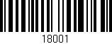 Código de barras (EAN, GTIN, SKU, ISBN): '18001'