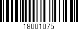 Código de barras (EAN, GTIN, SKU, ISBN): '18001075'
