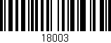 Código de barras (EAN, GTIN, SKU, ISBN): '18003'