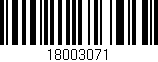 Código de barras (EAN, GTIN, SKU, ISBN): '18003071'