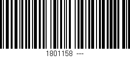 Código de barras (EAN, GTIN, SKU, ISBN): '1801158_---'