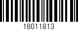 Código de barras (EAN, GTIN, SKU, ISBN): '18011813'