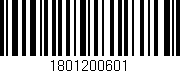 Código de barras (EAN, GTIN, SKU, ISBN): '1801200601'