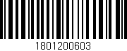 Código de barras (EAN, GTIN, SKU, ISBN): '1801200603'