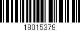 Código de barras (EAN, GTIN, SKU, ISBN): '18015379'