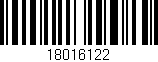 Código de barras (EAN, GTIN, SKU, ISBN): '18016122'