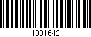 Código de barras (EAN, GTIN, SKU, ISBN): '1801642'