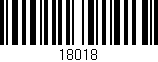 Código de barras (EAN, GTIN, SKU, ISBN): '18018'
