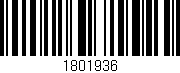 Código de barras (EAN, GTIN, SKU, ISBN): '1801936'