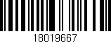 Código de barras (EAN, GTIN, SKU, ISBN): '18019667'