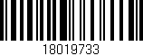 Código de barras (EAN, GTIN, SKU, ISBN): '18019733'