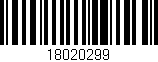 Código de barras (EAN, GTIN, SKU, ISBN): '18020299'