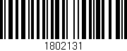 Código de barras (EAN, GTIN, SKU, ISBN): '1802131'