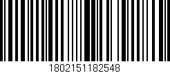 Código de barras (EAN, GTIN, SKU, ISBN): '1802151182548'