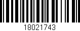 Código de barras (EAN, GTIN, SKU, ISBN): '18021743'