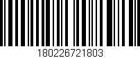 Código de barras (EAN, GTIN, SKU, ISBN): '180226721803'