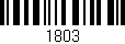 Código de barras (EAN, GTIN, SKU, ISBN): '1803'