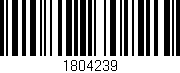 Código de barras (EAN, GTIN, SKU, ISBN): '1804239'
