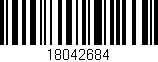 Código de barras (EAN, GTIN, SKU, ISBN): '18042684'