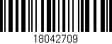 Código de barras (EAN, GTIN, SKU, ISBN): '18042709'