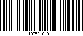 Código de barras (EAN, GTIN, SKU, ISBN): '18058_0_0_U'