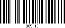 Código de barras (EAN, GTIN, SKU, ISBN): '1805/101'
