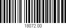 Código de barras (EAN, GTIN, SKU, ISBN): '18072.00'
