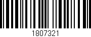 Código de barras (EAN, GTIN, SKU, ISBN): '1807321'