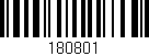 Código de barras (EAN, GTIN, SKU, ISBN): '180801'