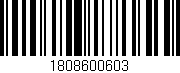 Código de barras (EAN, GTIN, SKU, ISBN): '1808600603'