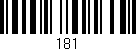 Código de barras (EAN, GTIN, SKU, ISBN): '181'