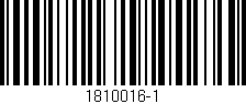 Código de barras (EAN, GTIN, SKU, ISBN): '1810016-1'