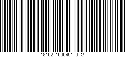 Código de barras (EAN, GTIN, SKU, ISBN): '18102_1000491_0_G'