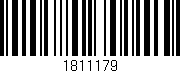 Código de barras (EAN, GTIN, SKU, ISBN): '1811179'