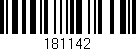 Código de barras (EAN, GTIN, SKU, ISBN): '181142'