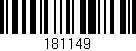 Código de barras (EAN, GTIN, SKU, ISBN): '181149'