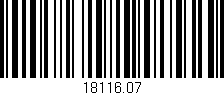 Código de barras (EAN, GTIN, SKU, ISBN): '18116.07'