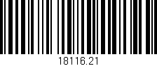 Código de barras (EAN, GTIN, SKU, ISBN): '18116.21'